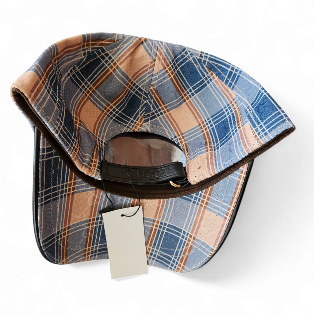 Casquette Gucci biege & bleu