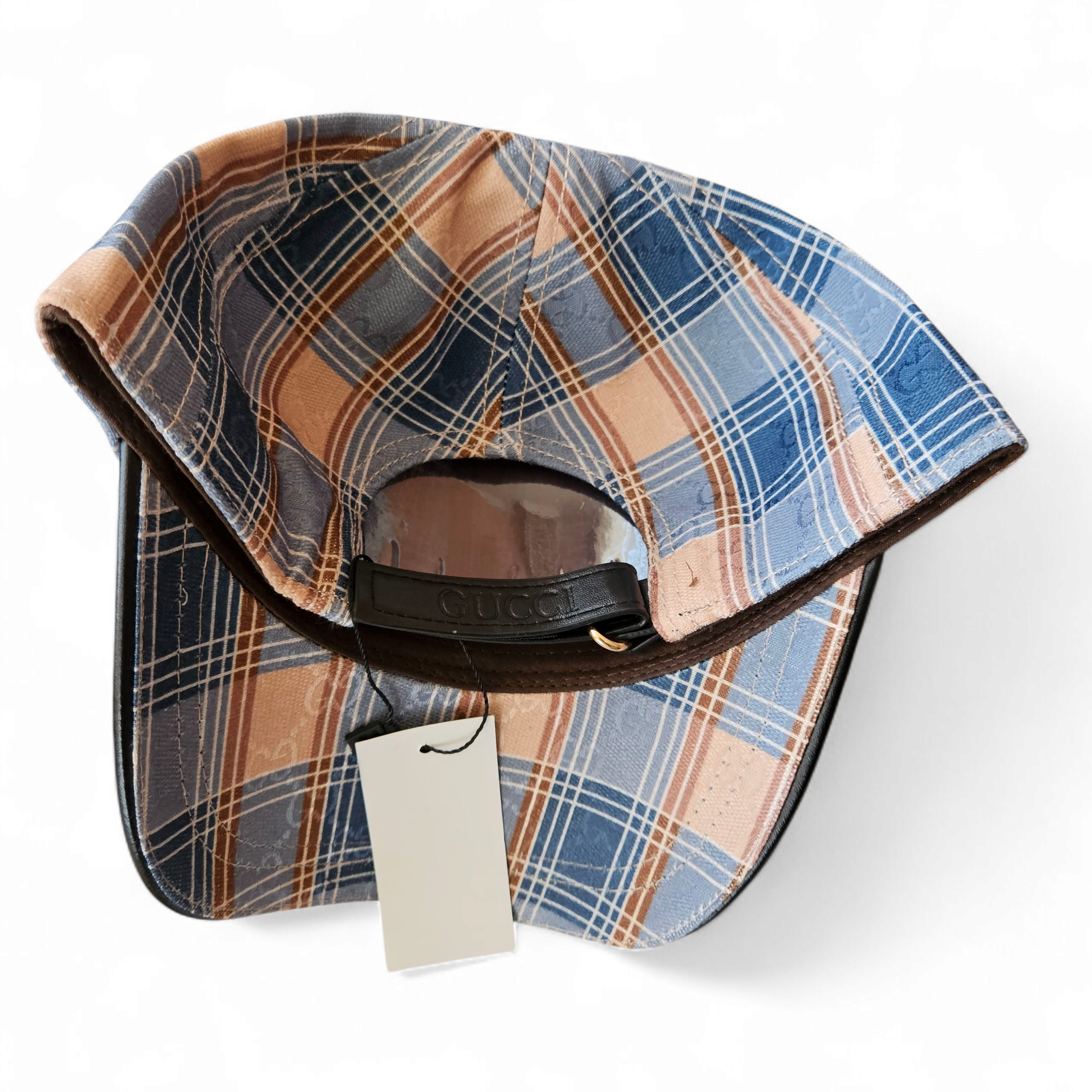 Casquette Gucci biege & bleu